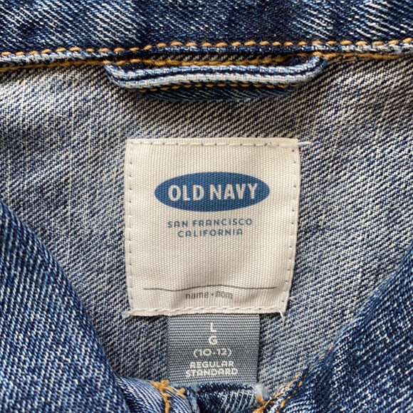 Old Navy Kids Size 10-12 Large Denim Jacket - Picture 2 of 6